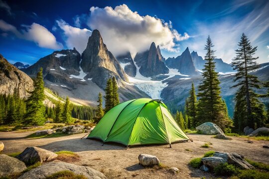 Green Tent, Bugaboos National Park, BC, Canada: Summer Camping Adventure