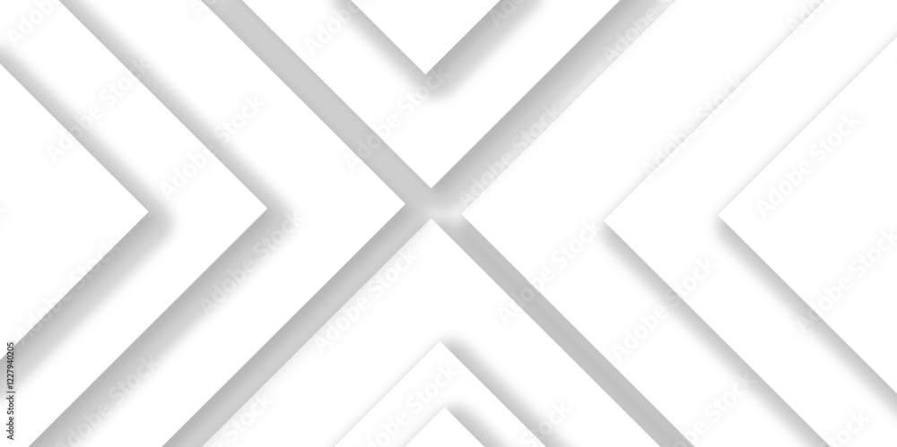 Poster modern and elegant geometric white and gray line background. technology network vector illustration.