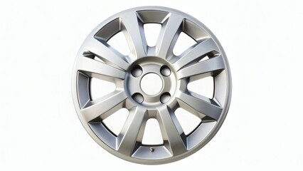 Obraz premium Silver Car Wheel Cover