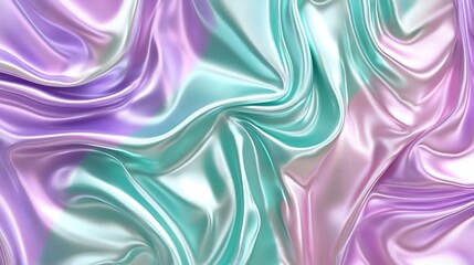 Obraz premium Abstract Pastel Silk Fabric Draped Swirls