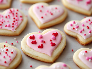 Delight in sweet moments with these enchanting heart-shaped cookies