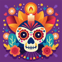 gradient  celebration day of the dead