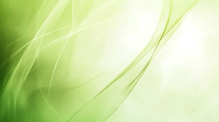 Obraz premium Abstract Green Light Wave Pattern Design