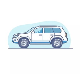 car vector icon, simple flat style illustration with white background, flat design style, minimalist, low details, minimalism, white background, simple lines, white color, vector graphics, iconography