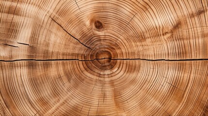 Natural Wood Texture - Cross Section of a Tree Trunk for Construction and Carpentry