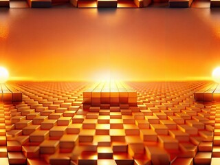 Obraz premium HD Orange Gradient Background: Tilt-Shift Miniature Effect Stock Photo