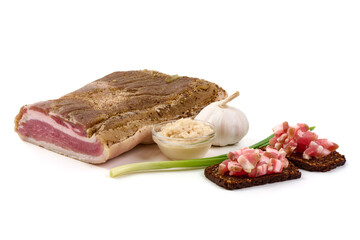 Bacon, isolated on white background.