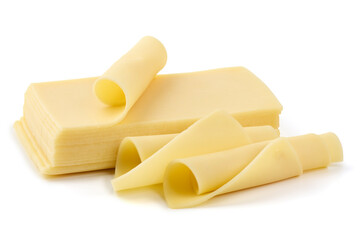 Edam cheese, isolated on white background. High resolution image.