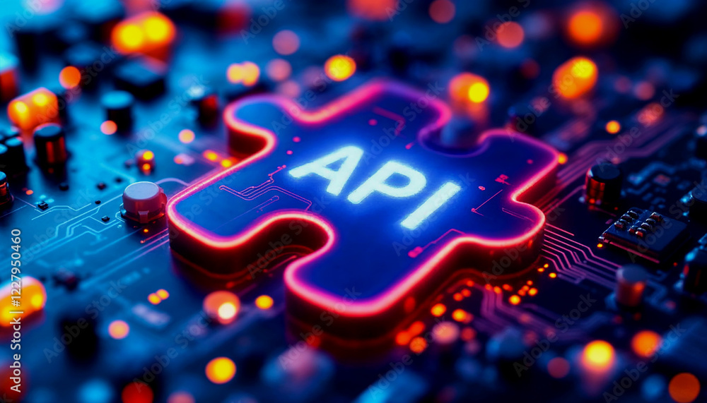 Poster api integration on a circuit board technology and innovation