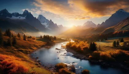 lake in the mountains