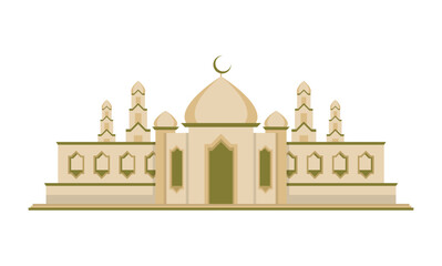 Mosque Moderm Geometric Flat Design