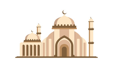 Mosque Moderm Geometric Flat Design