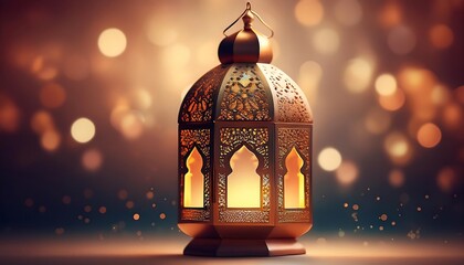 Obraz premium Elegant Ramadan Kareem Collection: Crescent Moons, Lanterns, and Islamic Calligraphy