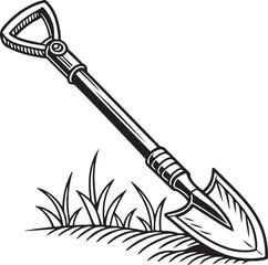 Garden Hoe Rustic Tool for Gardening