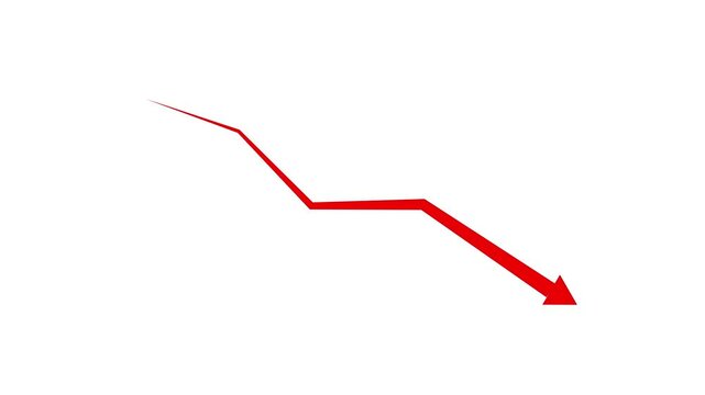 red arrow rising transparent channel, right business growth arrow and graph chart. 