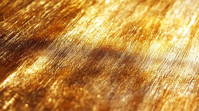 Golden Glittering Texture Abstract Background