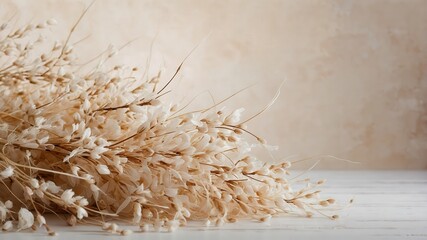 Fototapeta premium food, rice, nature, flower, plant, brown, seed, isolated, dry, yellow, macro, grain, closeup, oat, wheat, healthy, ingredient, texture, christmas, grass, plants, decoration, pasta
