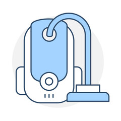 Fototapeta premium Vacuuming icon. Vacuum Cleaner Representing Dust and Dirt Removal from Floors