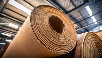 protective cardboard roll coiled for industrial use