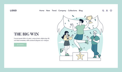 Life Moments. Flat Vector Illustration