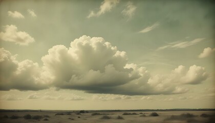 Cielo nublado con un horizonte suave y brumoso