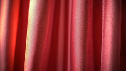 Red curtain texture, sunlight, interior, background, design