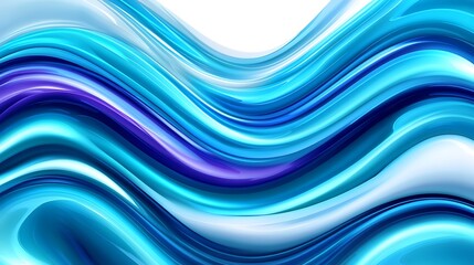 Fototapeta premium Abstract Blue and Purple Wavy Lines Design