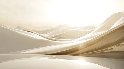 Abstract Beige Sandscape Soft Waves Gentle Curves