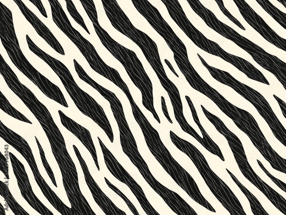 Poster zebra print pattern with a modern twist on a neutral background.