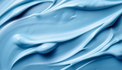 Obraz premium light blue cosmetic cream or lotion texture background skincare beauty and moisturizing product concept