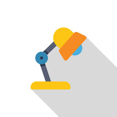 Yellow desk lamp providing focused light, perfect for work or study