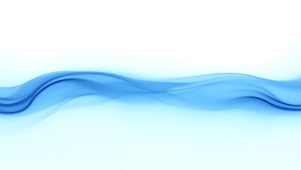 Abstract blue wave background. Generative Ai.