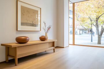 P A sleek living room featuring traditional J