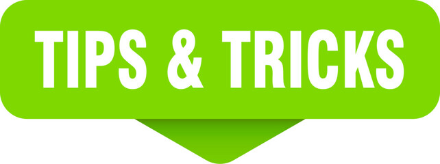tips & tricks sticker. tips & tricks sign on transparent background