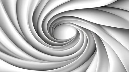 Abstract swirling grayscale design with a central vortex