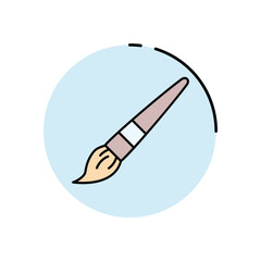 Paintbrush vector icon