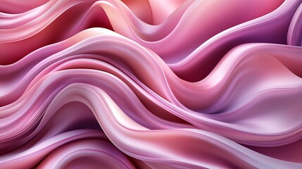 Obraz premium Abstract Pink Waves Flowing Seamlessly Together