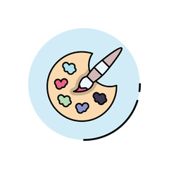 Paint Palette vector icon