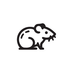 Rat icon art vector illustration