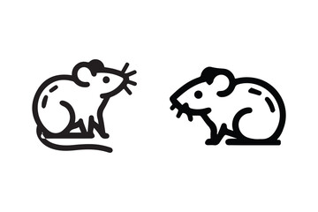 Rat icon art vector illustration