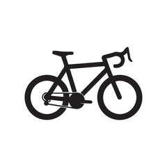 Fototapeta premium High-performance racing bicycle silhouette vector art illustration