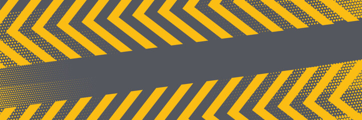 Social media post template background vector, social media post template banner. grunge warning system sign illustration