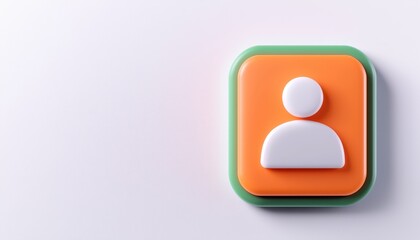 Creative user interface icon for profile or user representation on a digital platform.