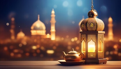 Elegant Ramadan Kareem Collection: Crescent Moons, Lanterns, and Islamic Calligraphy