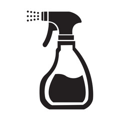 spray bottle icon illustration design template