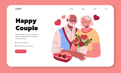 St Valentines Day. Flat Vector Illustration
