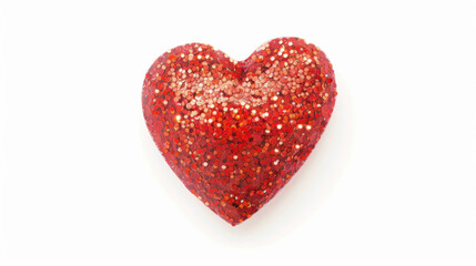 red heart on a white background