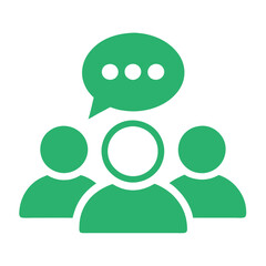 Group Chat Icon Vector Illustration Design for Communication and Social Networking