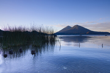 Lake Atitlan at sunrise, Guatemala