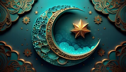 Elegant Ramadan Kareem Collection: Crescent Moons, Lanterns, and Islamic Calligraphy
